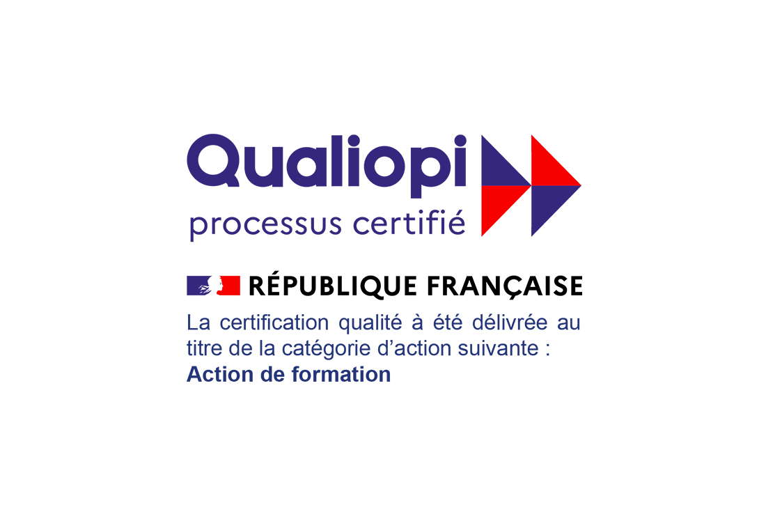 La certification Qualité QUALIOPI nous a été délivrée en octobre 2020 au titre de la catégorie des actions de formation concourant au développement des compétences